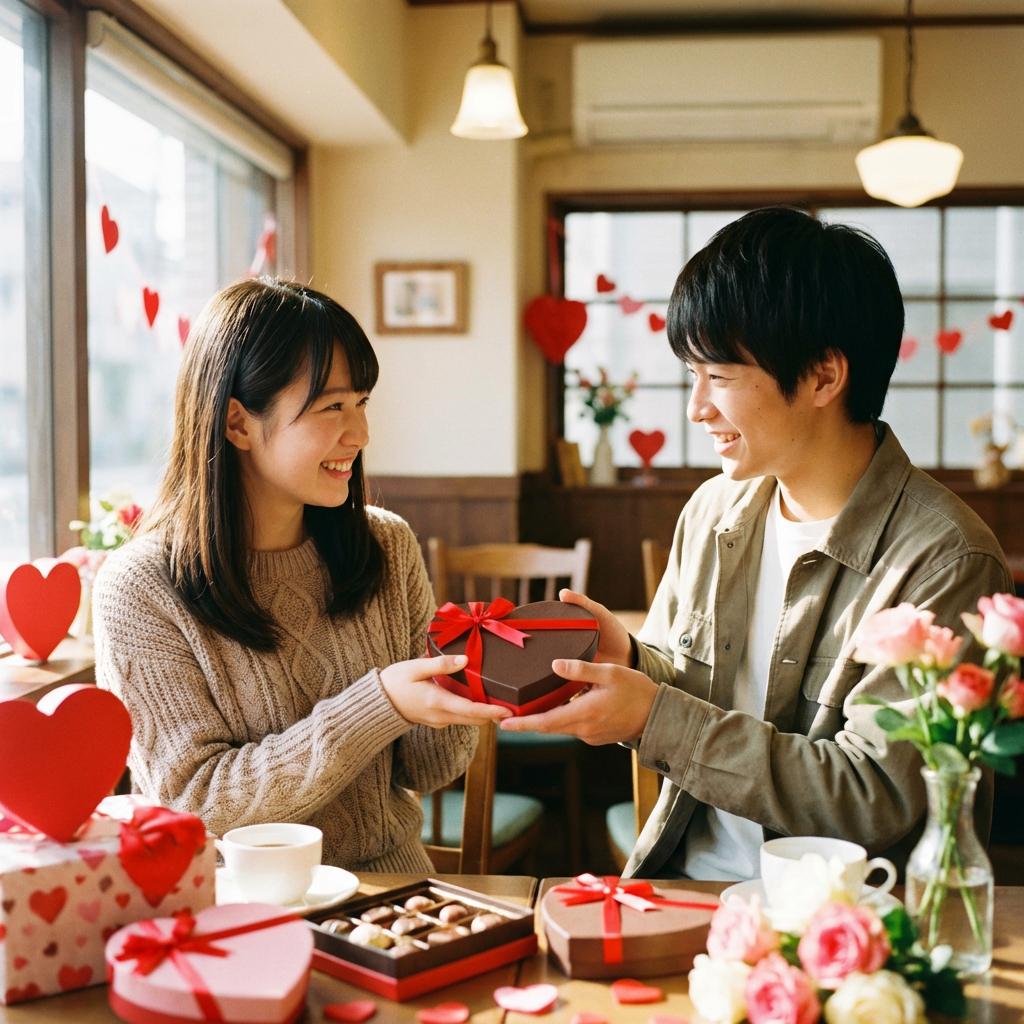 バレンタインデーのカップル