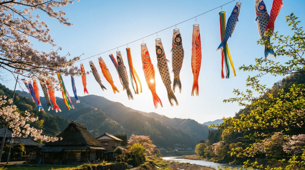鯉のぼりの風景