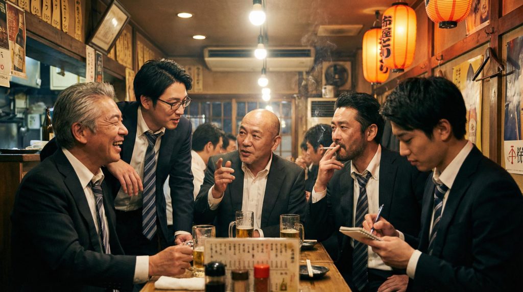 飲み会をするサラリーマン