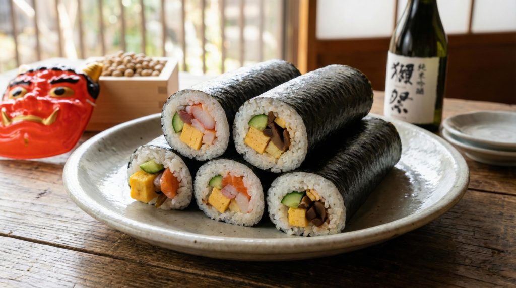 節分、恵方巻イメージ