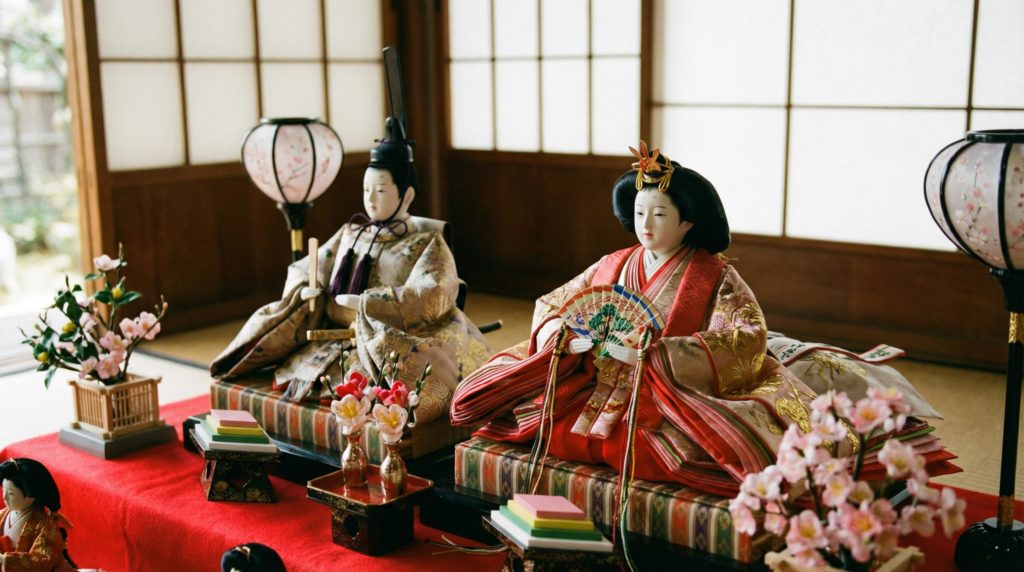 雛人形。おひなさまとおだいりさま