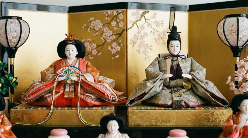 おひなさまとおだいりさま。雛人形