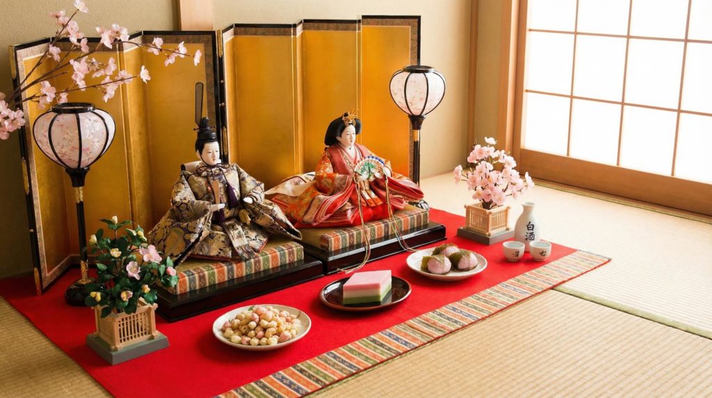 雛人形とひな祭りのお菓子