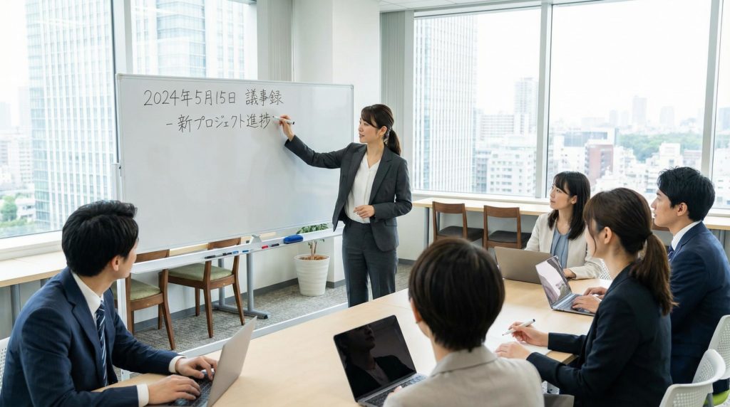 会議をする会社員